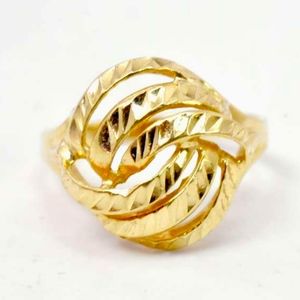 14k SOLID yellow gold Shiny Dome Style ring
